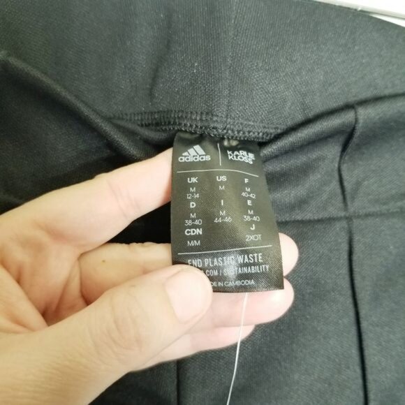 Adidas Karlie Kloss Womens Slim Fit Flared Leg Full-Length Pants‎ Black M Gym - Picture 16 of 16